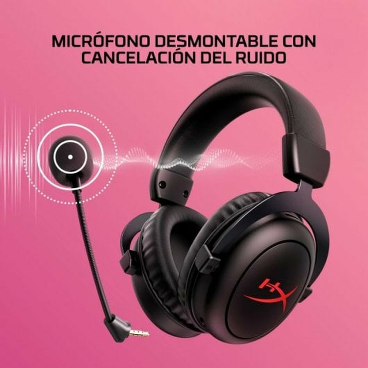 Auricolari con Microfono HyperX 6Y2G8AA Nero